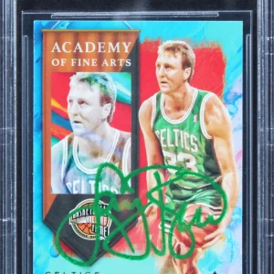 Celtics Larry Bird Signed 2019 Court Kings Academy of Fine Art #10 Card BAS Slab