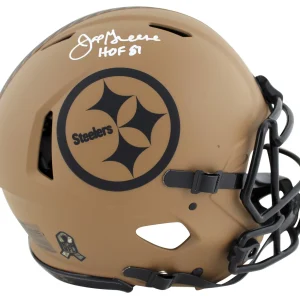 Steelers Joe Greene "HOF 87" Signed 2023 STS II F/S Speed Proline Helmet BAS Wit