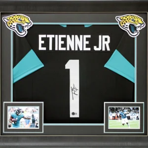 Travis Etienne Authentic Signed Black Pro Style Framed Jersey BAS Witnessed