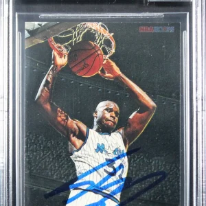 Magic Shaquille O'Neal Signed 1993 Hoops Face to Face #1 Card Auto 10! BAS Slab