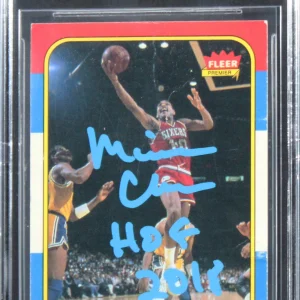 76ers Maurice Cheeks "HOF 2018" Signed 1986 Fleer #16 Card Auto 10! BAS Slabbed