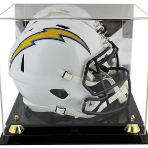 Deluxe Acrylic Football Helmet Mirrored Back Display Case