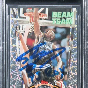 Shaquille O'Neal 1992 Stadium Club Beam Team Members Only RC Auto 10 BAS Slab 1