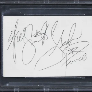 Will Smith Fresh Prince "Love & Peace" Signed 3x5 Index Card BAS Slabbed