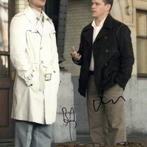 Brad Pitt Matt Damon Signed 11x14 Photo Ocean's Eleven Autograph Beckett