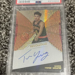 TRAE YOUNG PSA 9 2018 PANINI REVOLUTION #TYG ROOKIE AUTOGRAPHS AUTO RC MINT RC 