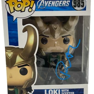 Tom Hiddleston Signed Loki Funko Avengers 985 Marvel Autograph Beckett