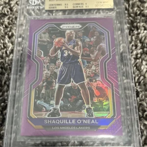 2020-21 Panini Prizm Basketball Shaquille O’Neal 207 Purple Prizm /99 BGS 9.5
