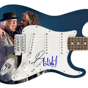 Aerosmith Autographed Dream On Photo Graphics Guitar
