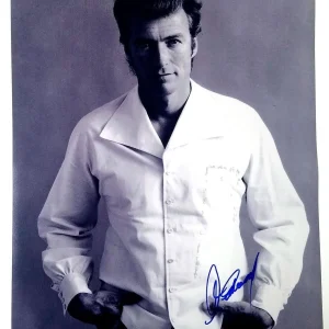 Clint Eastwood Autographed Signed Young Posed Vintage Portrait 16x20 Photo ACOA