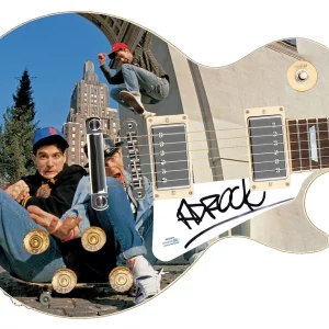 Beastie Boys Ad-Rock Autographed Signed 1/1 Custom Graphics Photo Guitar ACOA