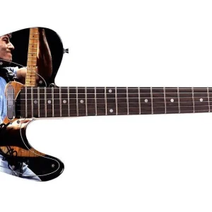 Bruce Springteen Autographed Live Concert Photo W Rare Sketch Graphics Guitar