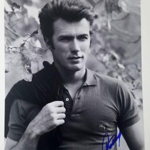 Clint Eastwood Autographed Signed Young Vintage B/W 16x20 Photo PSA LOA ACOA PSA