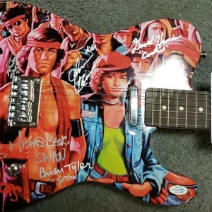 Warriors Cast Autographed X7 Guitar with Custom Graphics Photo Art Exact Proof