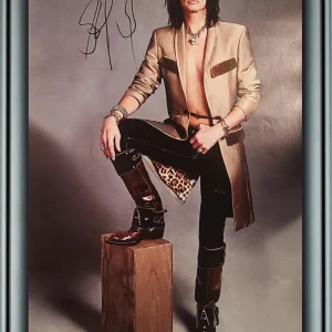 Aerosmith Steven Tyler Signed Debonair Framed 24x36 Canvas Photo Video Proof