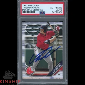 Triston Casas signed 2019 Topps Trading Card PSA DNA Slab Red Sox Auto C2259