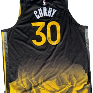 STEPHEN CURRY SIGNED WARRIORS CITY EDITION NIKE AUTHENTIC JERSEY PSA/DNA