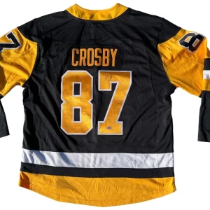 SIDNEY CROSBY SIGNED PITTSBURGH PENGUINS FANATICS HOCKEY JERSEY PSA/DNA