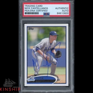 Nick Castellanos signed 2012 Topps Trading Card PSA DNA Slabbed Auto C2242
