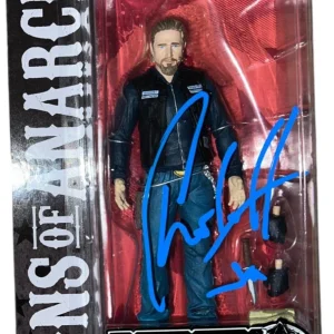 CHARLIE HUNNAM SIGNED SONS OF ANARCHY 6" ACTION FIGURE MEZCO JAX TELLER JSA