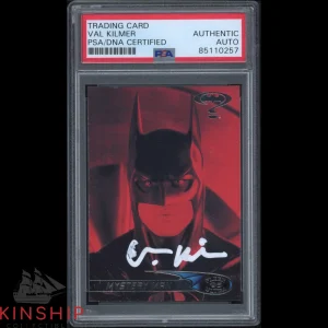 Val Kilmer signed 1995 Batman Forever Trading Card PSA DNA Slabbed Auto C2354