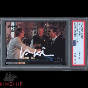 Val Kilmer signed 1995 Batman Forever Trading Card PSA DNA Slabbed Auto 10 C2351