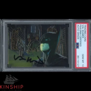 Val Kilmer signed 1995 Batman Forever Trading Card PSA DNA Slabbed Auto 10 C2349