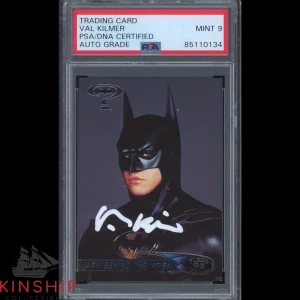 Val Kilmer signed 1995 Batman Forever Trading Card PSA DNA Slabbed Auto 9 C2346