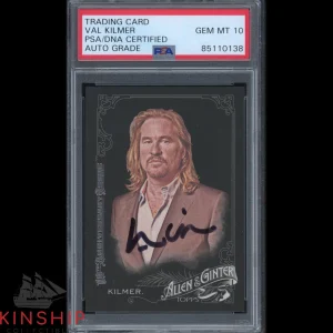Val Kilmer signed Topps Allen & Ginter Trading Card PSA DNA Slab Auto 10 C2342