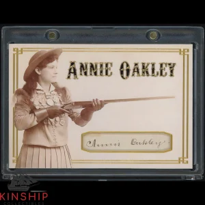 Annie Oakley signed Cut Custom Card JSA LOA Auto Grade 9 Rare Z1500