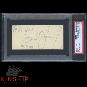 Davy Jones signed Cut PSA DNA Slabbed The Monkees Inscribed Auto Rare C2834