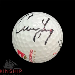 Cameron Young signed Wells Fargo Logo Golf Ball JSA COA Masters Cam Auto A3227