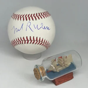 Senator Mark Warner signed Rawlings OML Baseball JSA COA Political Auto A3193