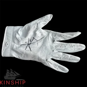 Xander Schauffele signed Match Issued Golf Glove JSA COA Masters Auto Z1728
