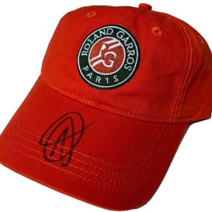 NOVAK DJOKOVIC SIGNED FRENCH OPEN ROLAND GARROS TENNIS HAT CAP WIMBLEDON JSA !