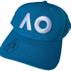 NOVAK DJOKOVIC SIGNED AUSTRALIAN OPEN TENNIS HAT CAP AO WIMBLEDON FRENCH JSA !