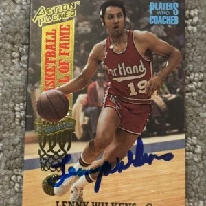 1993 Action Packed Hall of Fame #83 Lenny Wilkens Signed Autographed Card