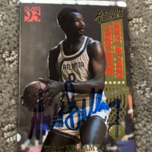 1993 Action Packed Hall of Fame #61 Walt Bellamy signed autographed card