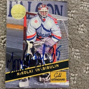 1994 Signature Rookies Gold Standard Nikolai Khabibulin signed autographed card