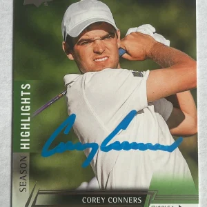 Corey Conners signed 2024 Upper Deck Trading Card PGA Golf Auto R13