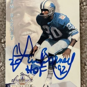 1994 Ted Williams Detroit Lions NFL #19 Lem Barney signed autographed card
