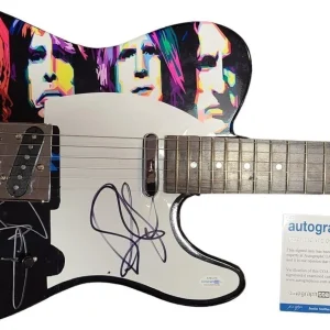 Aerosmith Autographed Signed 1:1 Custom Graphics Photo Guitar ACOA