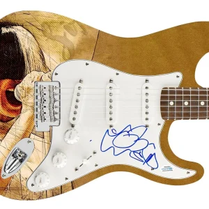Sia Furler w Flower Sketch Art Autographed Photo Graphics Guitar ACOA