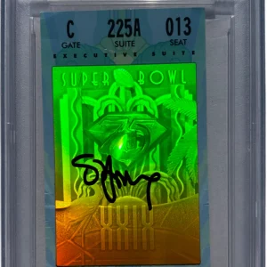 STEVE YOUNG SIGNED SUPER BOWL 1995 XXIX FOOTBALL TICKET 49ERS SB MVP PSA/DNA