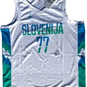 LUKA DONCIC SIGNED SLOVENIA AUTHENTIC BASKETBALL JERSEY MAVERICKS PSA/DNA