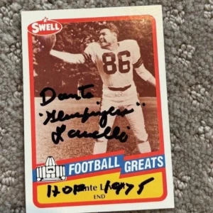 1989 Swell Football Dante Lavelli signed autographed #82 Cleveland Browns Card
