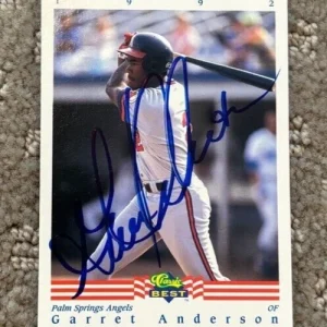 1992 Classic Best Garret Anderson signed autographed Baseball Card #209 Angels