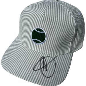 NOVAK DJOKOVIC SIGNED AUTOGRAPH WIMBLEDON TENNIS HAT CAP CHAMPION COA JSA