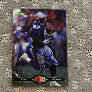 1994 Classic Images Ben Coates signed autographed card #97 New England Patriots
