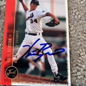 1999 Just Minors - #9 Kris Benson signed autographed card Pittsburgh Pirates